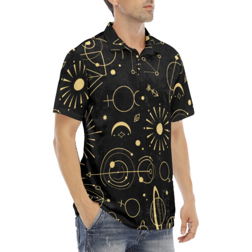 Magic Symbols Velvet Polo Shirt - Image 3