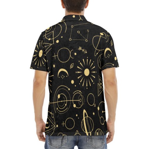 Magic Symbols Velvet Polo Shirt - Image 4