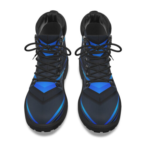 Blue Line Gradient Shapes Classic Boots - Image 7