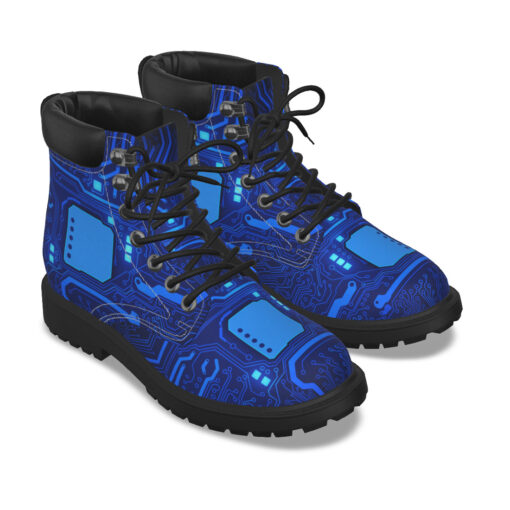 Computer Circuit Board Classic Boots - Image 6