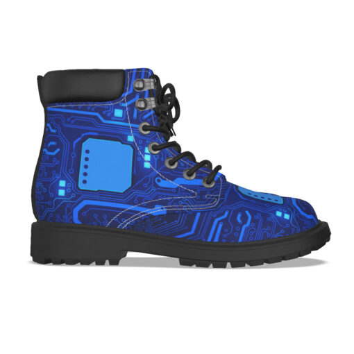 Computer Circuit Board Classic Boots - Image 5