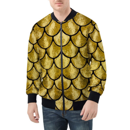 Golden Scales Bomber Jacket - Image 2