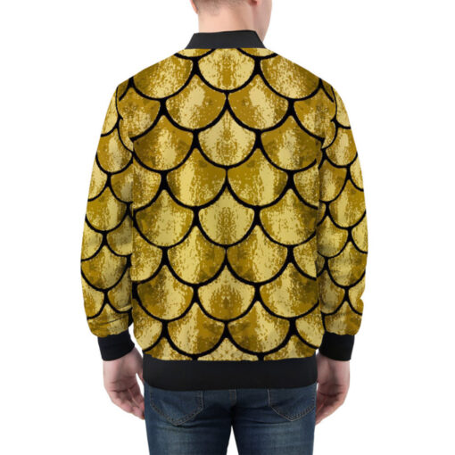 Golden Scales Bomber Jacket - Image 3