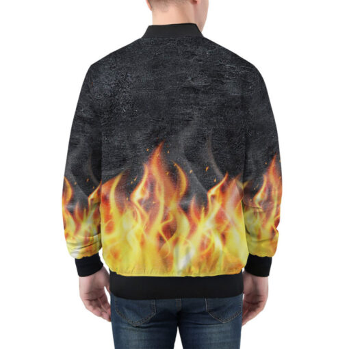 Fire Smoke Bomber Jacket - Image 3