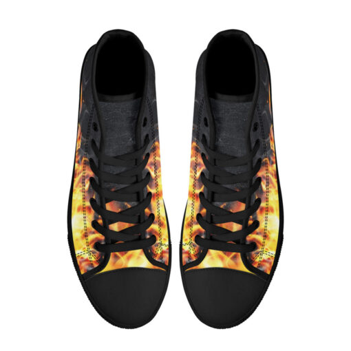 Fire Smoke High-Top Shoes - Image 3