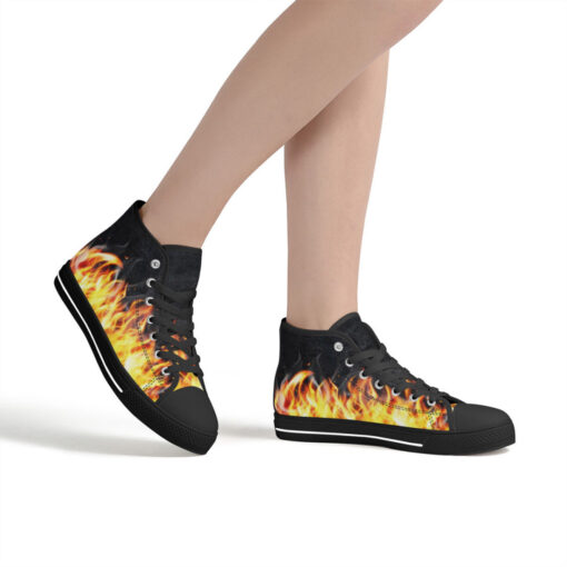 Fire Smoke High-Top Shoes - Image 7