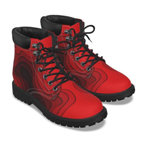 Red Waves Classic Boots - Image 6