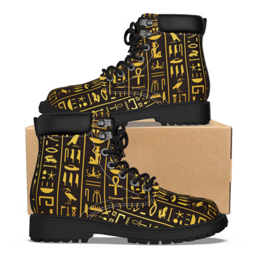 Ancient Egyptian Hieroglyphs Classic Boots