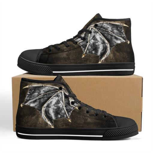 Realistic Dragon Wings High-Top Shoes