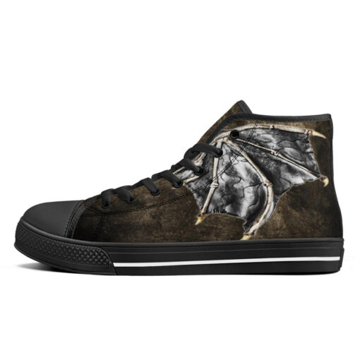 Realistic Dragon Wings High-Top Shoes - Image 4