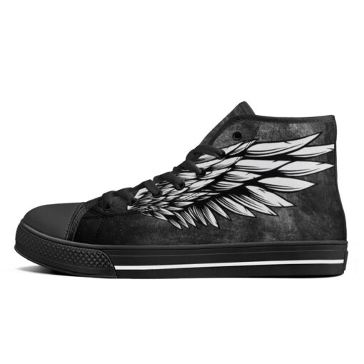 Wings Tattoo Style High-Top Shoes - Image 4