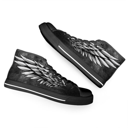 Wings Tattoo Style High-Top Shoes - Image 6