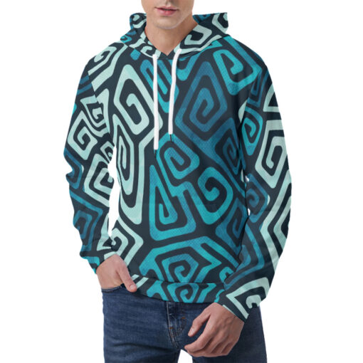 Water Spiral Men's Hoodie