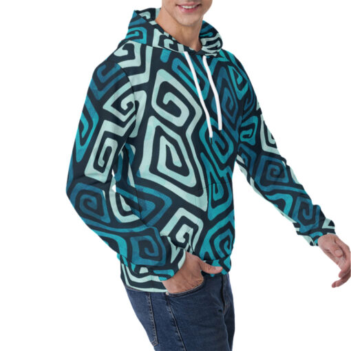 Water Spiral Men's Hoodie - Image 2