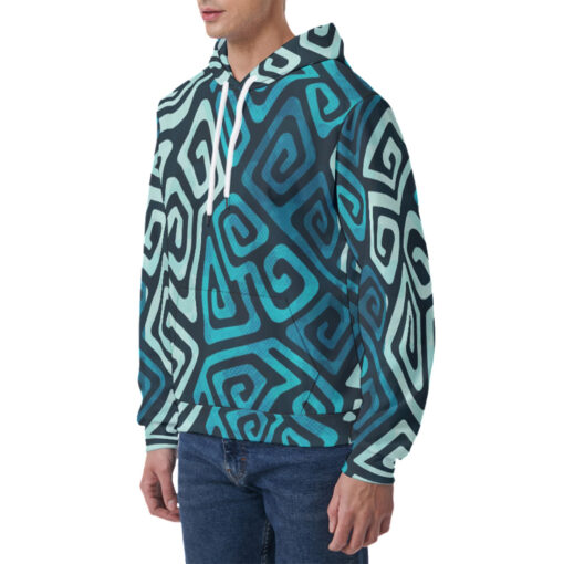 Water Spiral Men's Hoodie - Image 3