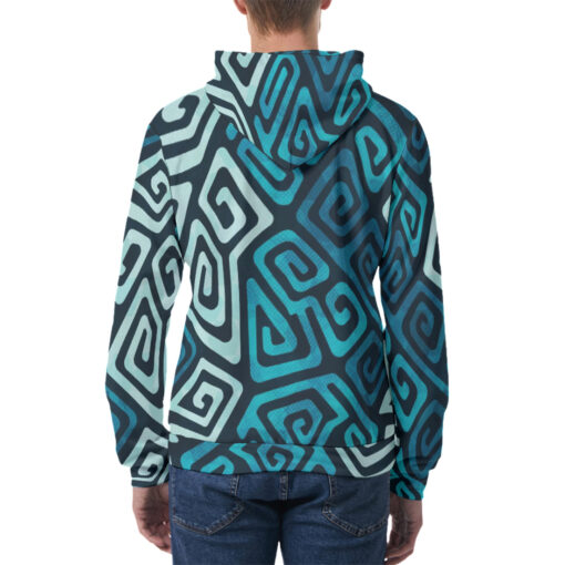 Water Spiral Men's Hoodie - Image 4