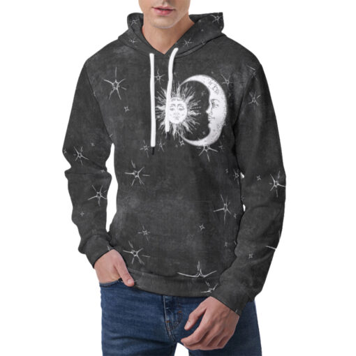 Boho Sun And Moon Men's Hoodie