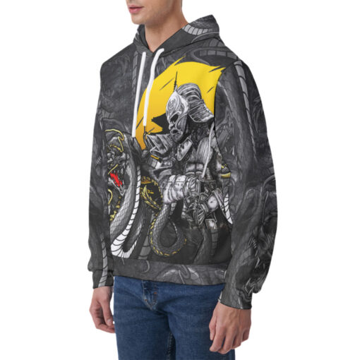 Dragon and Samurai Men's Hoodie - Image 3