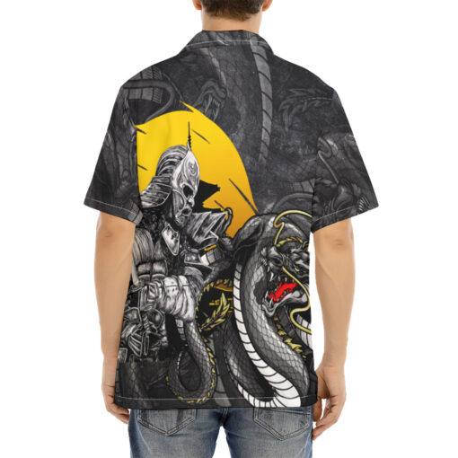 Dragon and Samurai Hawaiian Shirt - Image 4