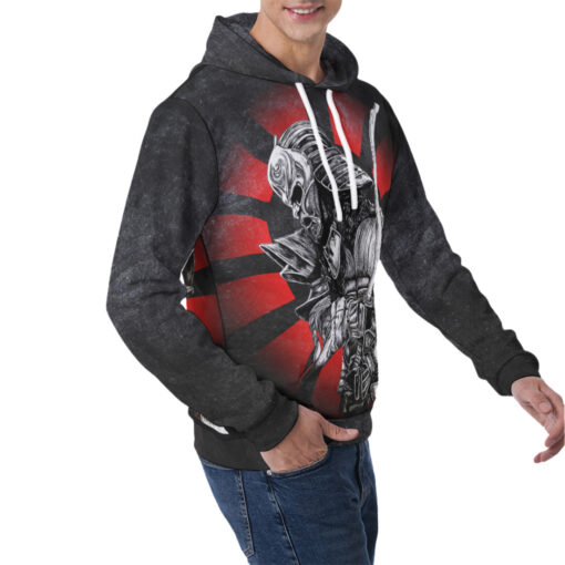 Samurai with Katana Men's Hoodie - Image 2