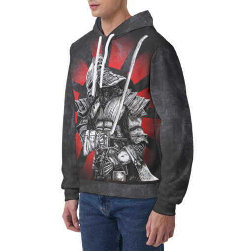 Samurai with Katana Men's Hoodie - Image 3