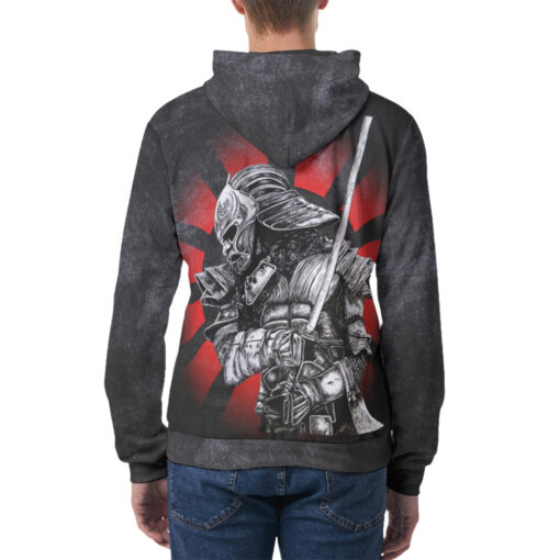 Samurai with Katana Men's Hoodie - Image 4