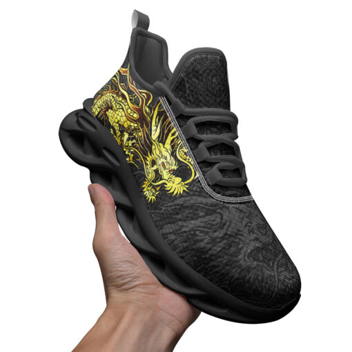 Golden Chinese Dragon Sports Shoes - Image 3