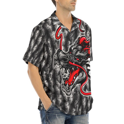 Fantasy Dragon Head Hawaiian Shirt - Image 2