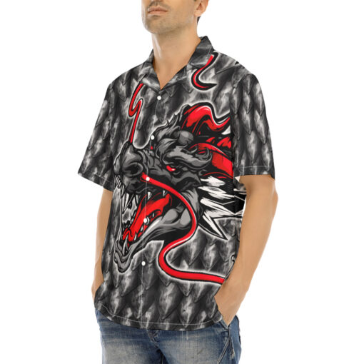 Fantasy Dragon Head Hawaiian Shirt - Image 3