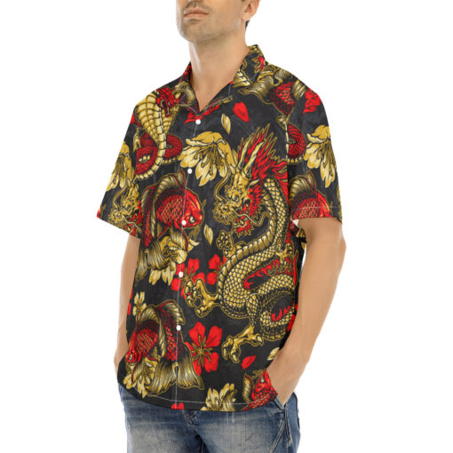 Vintage Japanese Fantasy Hawaiian Shirt - Image 3