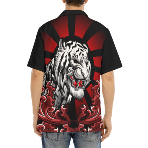 Tiger Demon Bloody Sun Hawaiian Shirt - Image 4