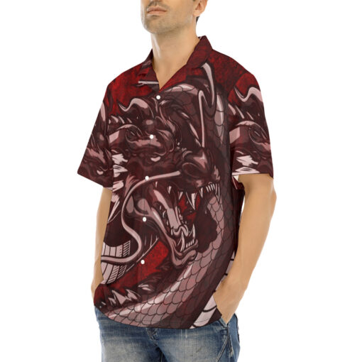 Vintage Asian Dragon Hawaiian Shirt - Image 3