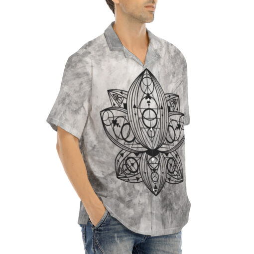 Lotus Flower Hawaiian Shirt - Image 2