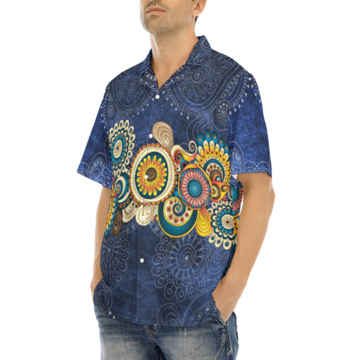 Henna Paisley Mehndi Hawaiian Shirt - Image 3