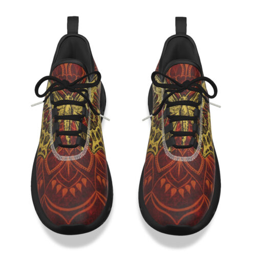 Golden Butterfly on Red Sports Shoes - Image 4