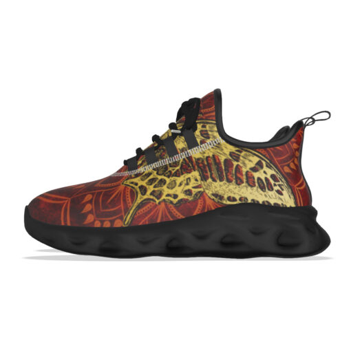 Golden Butterfly on Red Sports Shoes - Image 7