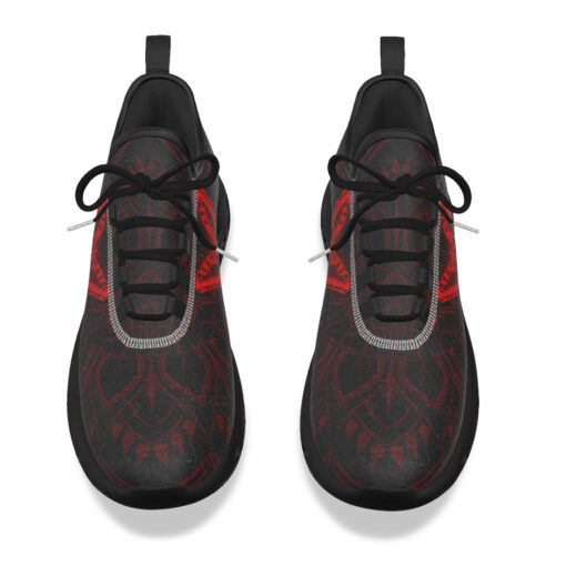 Red Mandala And Butterfly Sports Shoes - Image 4