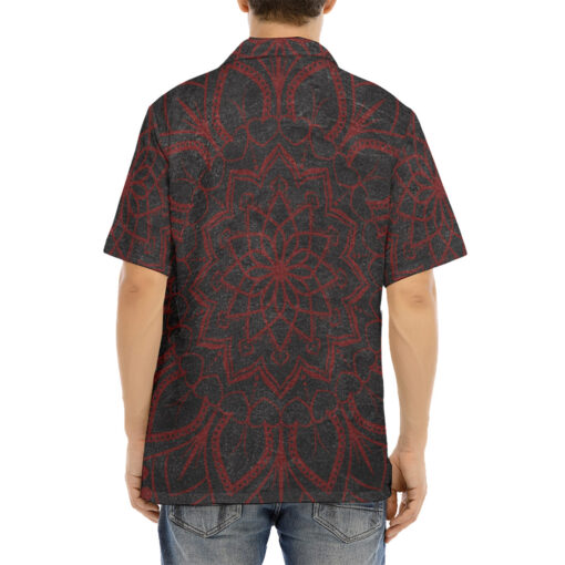 Red Mandala And Butterfly Hawaiian Shirt - Image 4