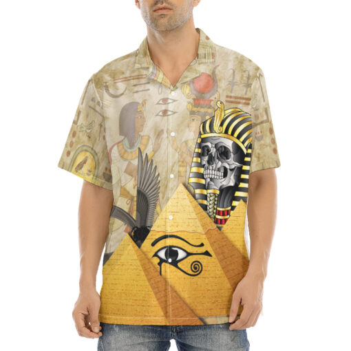 Egypt Skull Pharaoh Hawaiian Shirt