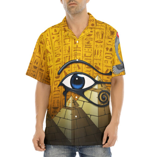 Ancient Pyramid Eye of Horus Hawaiian Shirt