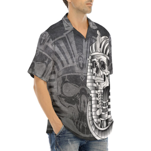 Skull Pharaoh Mask Hawaiian Shirt - Image 2