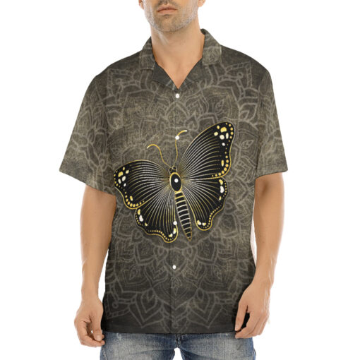 Gold Luxury Butterfly Hawaiian Shirt