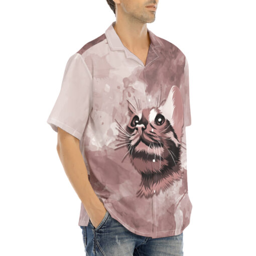 Oriental Cat Muzzle Hawaiian Shirt - Image 2