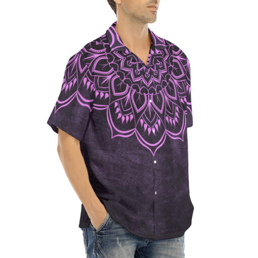 Purple Mandala Hawaiian Shirt - Image 2