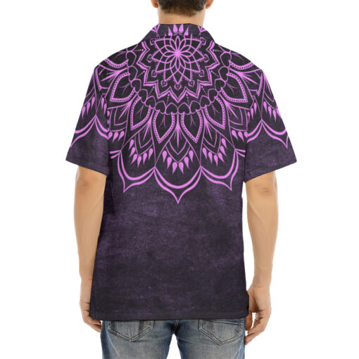 Purple Mandala Hawaiian Shirt - Image 4