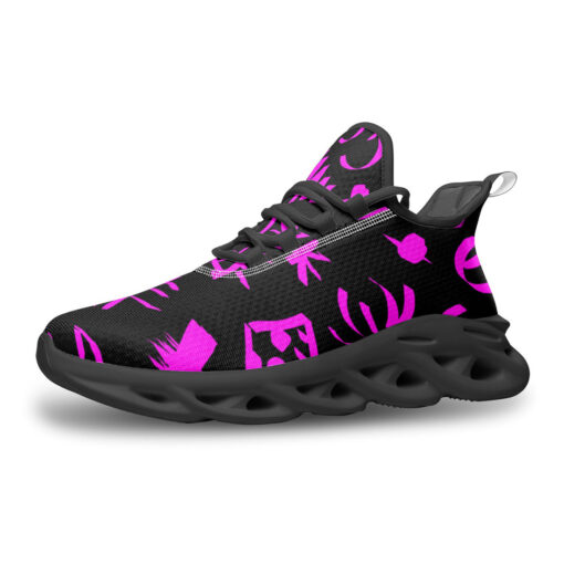 Pink Brushstrokes Sports Shoes