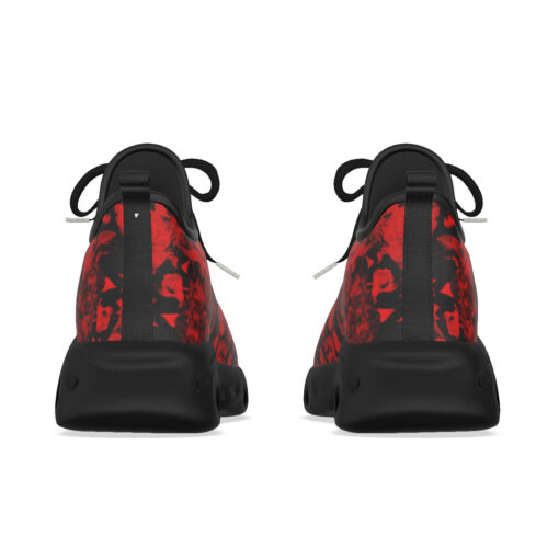 Red Skulls with Flowers Sports Shoes - Image 8