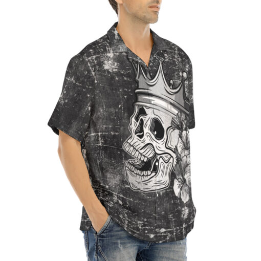 Skull with Crown Hawaiian Shirt - Image 2