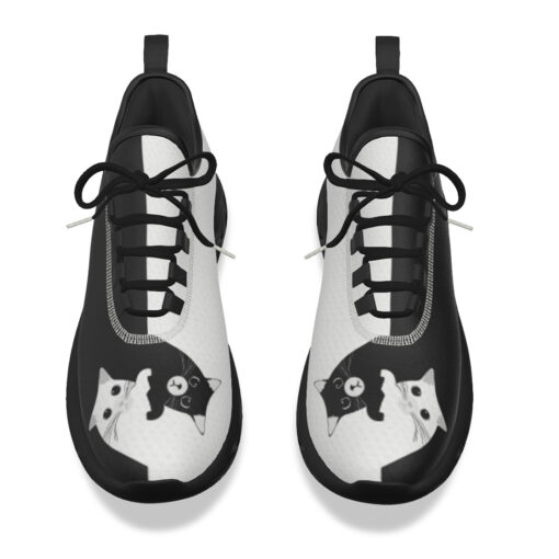 Yin Yang Cats Sports Shoes - Image 4