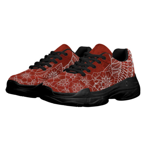 Mehndi Flower Ornament Running Shoes - Image 2